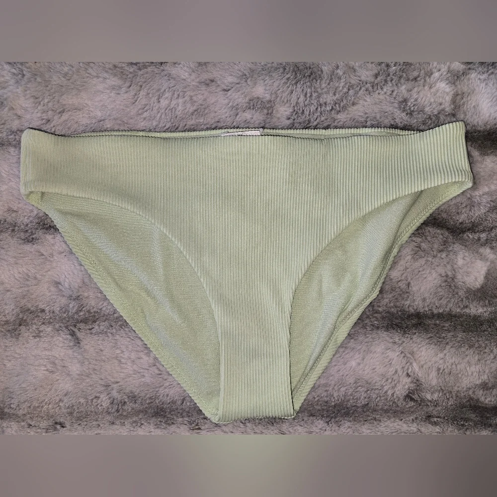 NWT Roxy‎ Womens Love The Comber Bikini Bottoms In Seacrest Ribbed Size XL